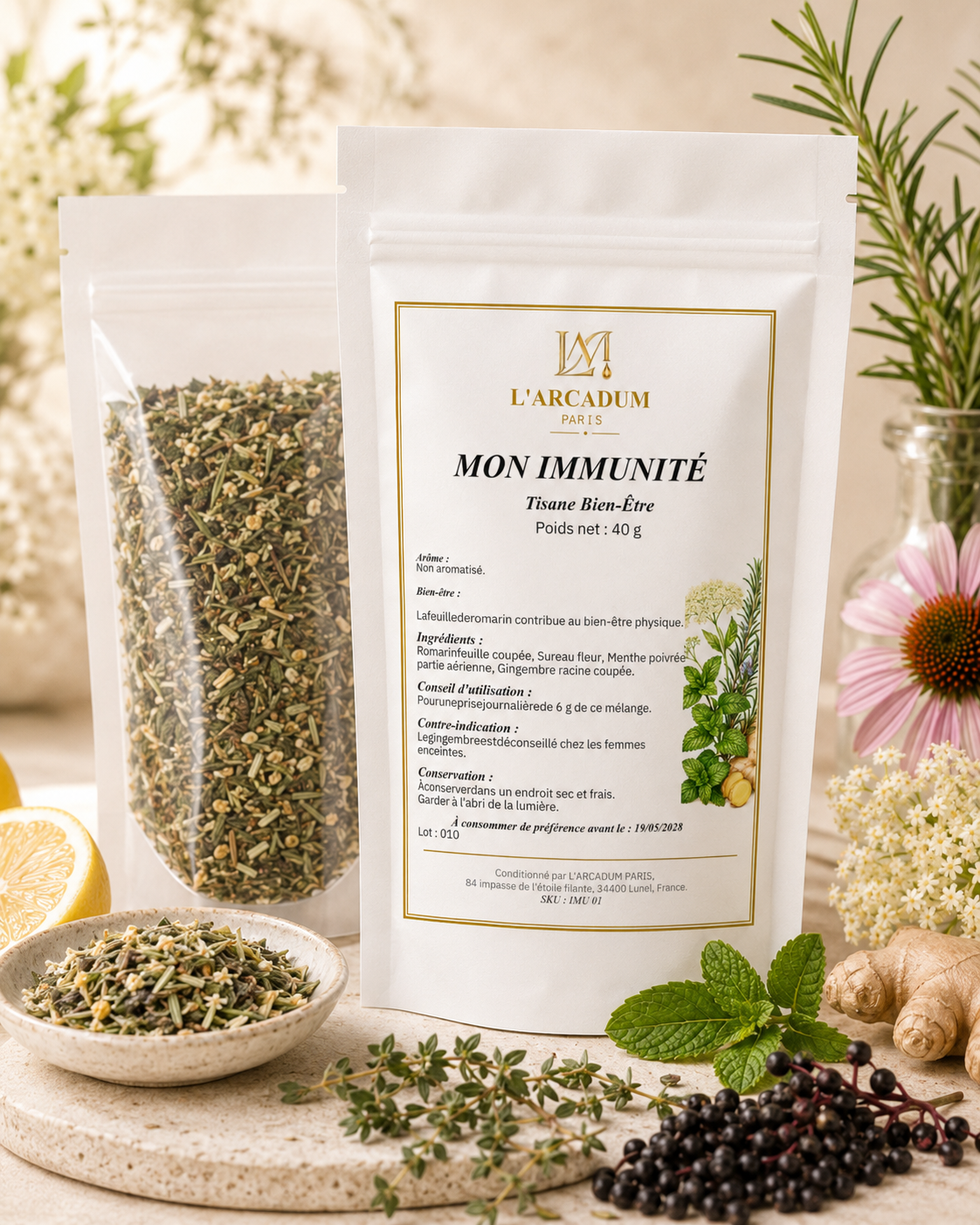 Tisane Mon Immunité – L'Arcadum Paris