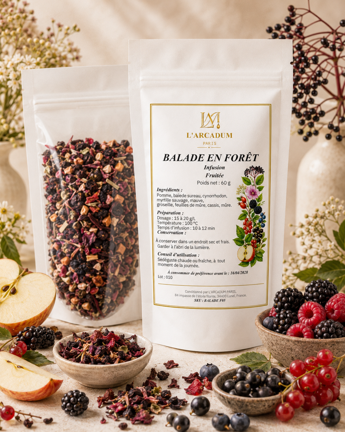 Balade en Forêt – mélange artisanal préparé à la main